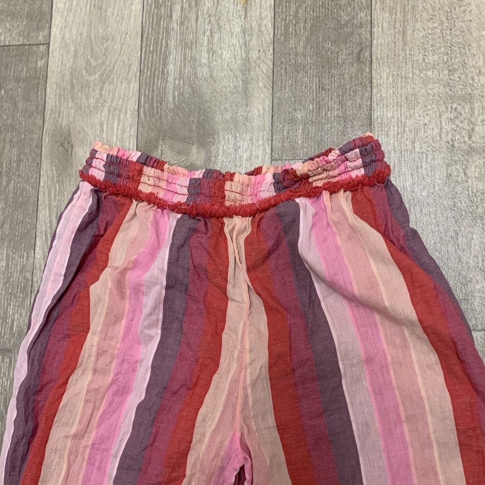 Womens Tularosa Striped Wide Leg Multi Color Lightweight‎ Lined Pants - Picture 4 of 7